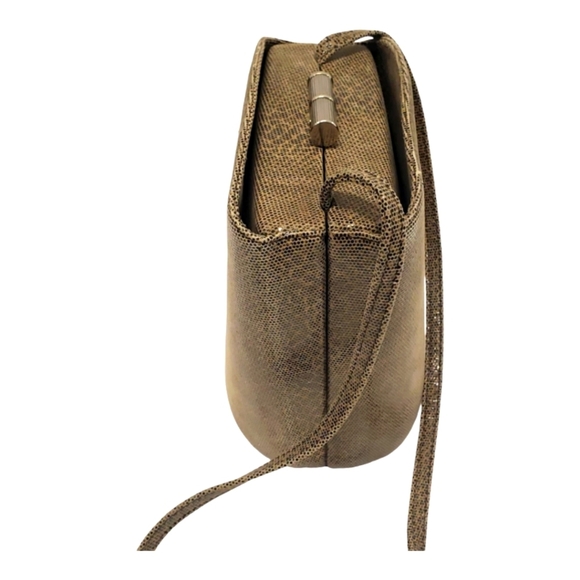 Rodo Italy Brown Suede Leather Shoulder Bag - Picture 3 of 13